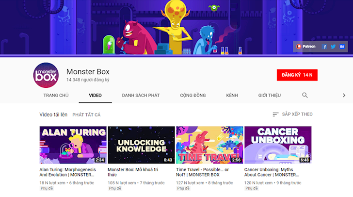 Monster Box - kênh youtube đáng xem